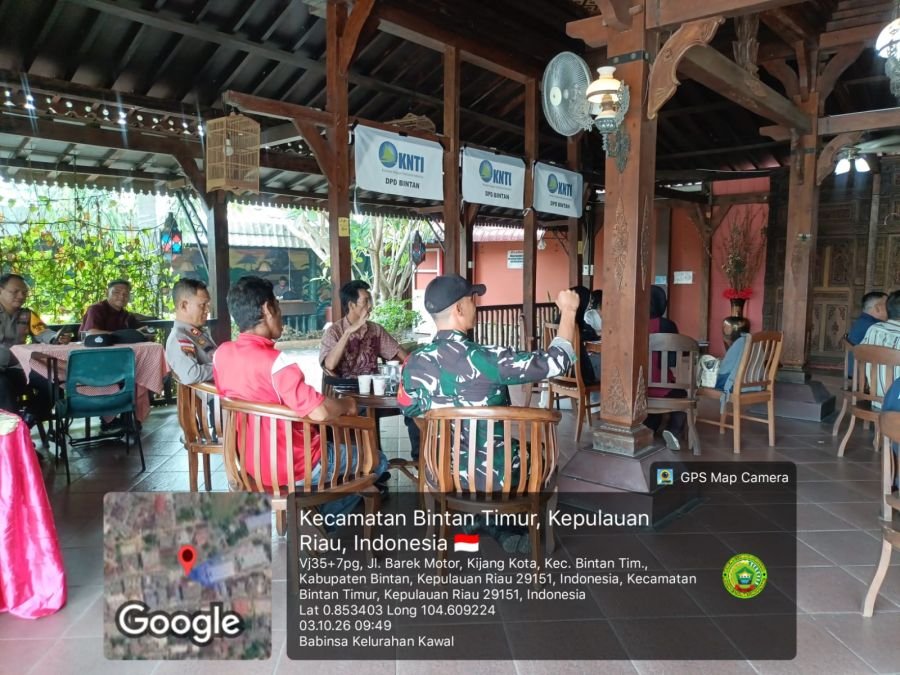 Babinsa Kelurahan Kawal Hadiri Kegiatan Pemetaan Partisipatif dan Perlindungan Hak-Hak Nelayan Tradi