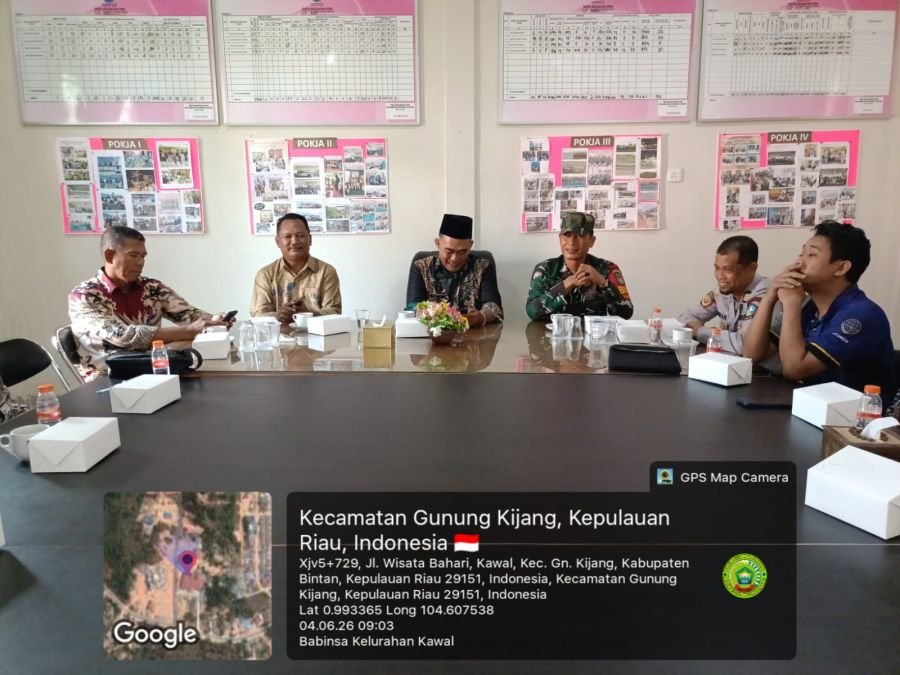 Babinsa Kelurahan Kawal Hadiri Rapat Persiapan Pawai Obor Sambut Tahun Baru Islam 1448 H.