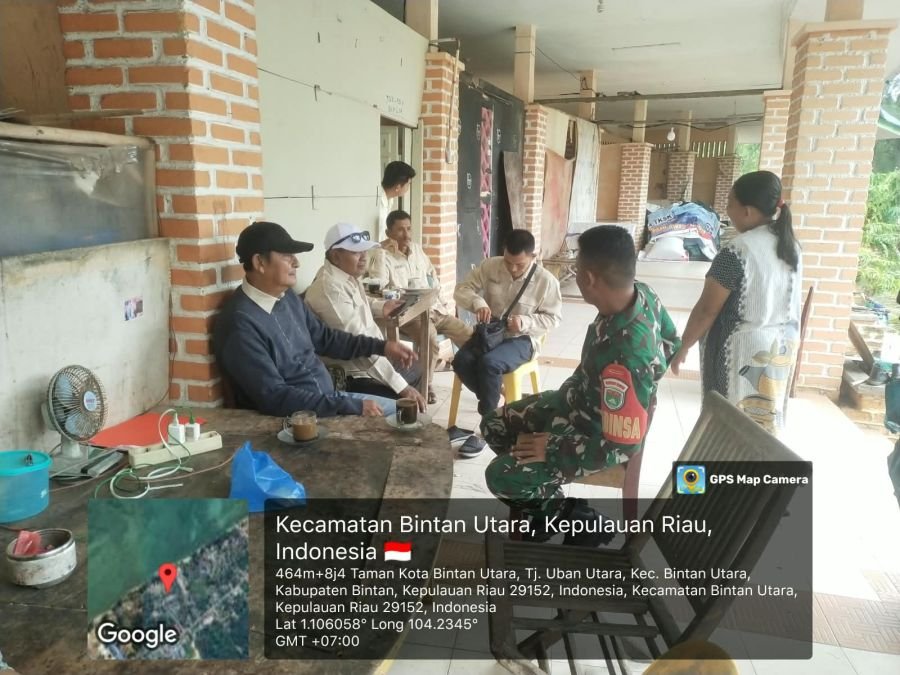 Babinsa Kelurahan Tanjung Uban Utara Kopda Ridiansyah pada hari Kamis, 15 Oktober 2026.