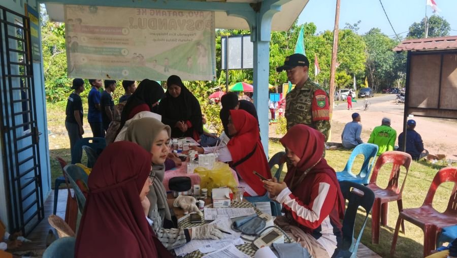Babinsa Kelurahan Tembeling Tanjung Sertu Daswisman pada hari Senin, 31 Agustus 2026.