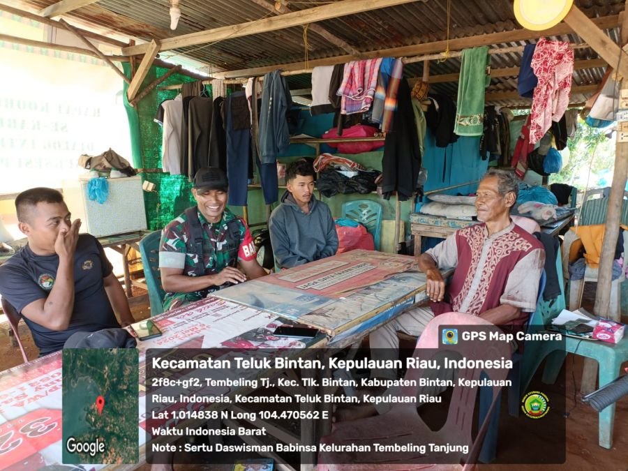 Babinsa Kelurahan Tembeling Tanjung Sosialisasikan Gejala dan Pencegahan Penyakit Malaria.
