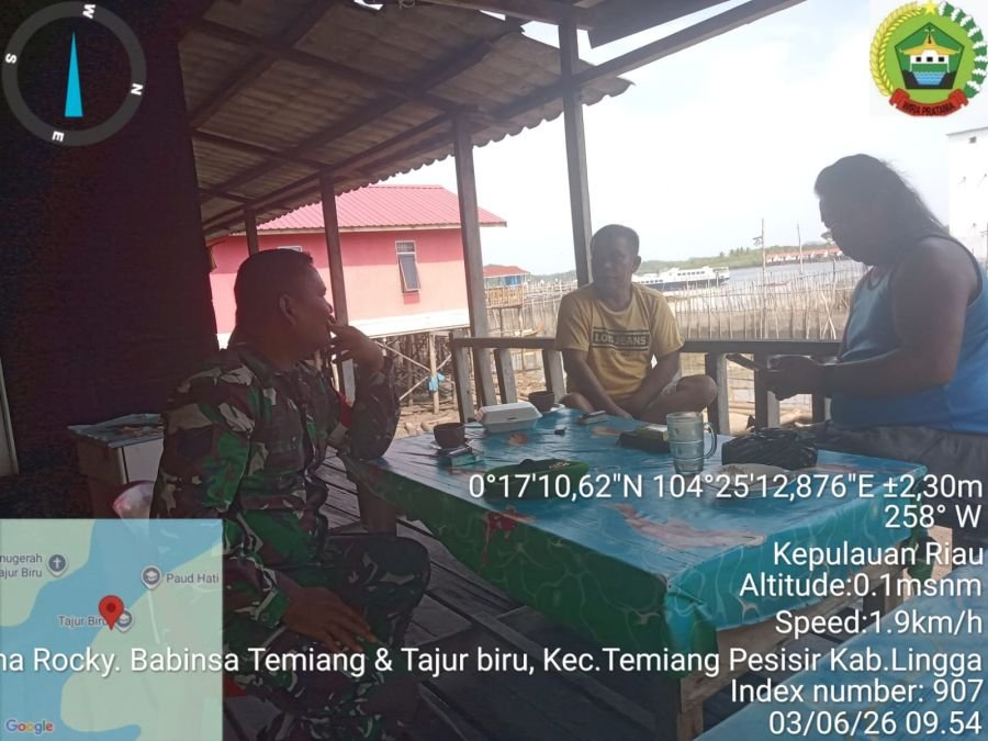 BABINSA KOMSOS DAN KOORDINASI PENJAGAAN KEAMANAN SERTA KETERTIBAN TURNAMEN SEPAK BOLA
