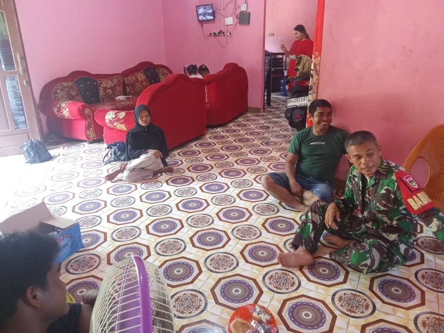 Babinsa Koramil 01 Bengkalis Serka Sinambela rutin melaksanakan Sosialisasi Kampung Pancasila di des