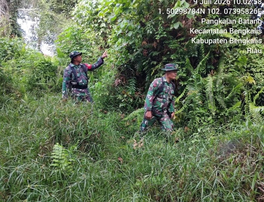 Babinsa Koramil 01/Bengkalis gencarkan sosialisasi pencegahan KARHUTLA di Desa Binaan