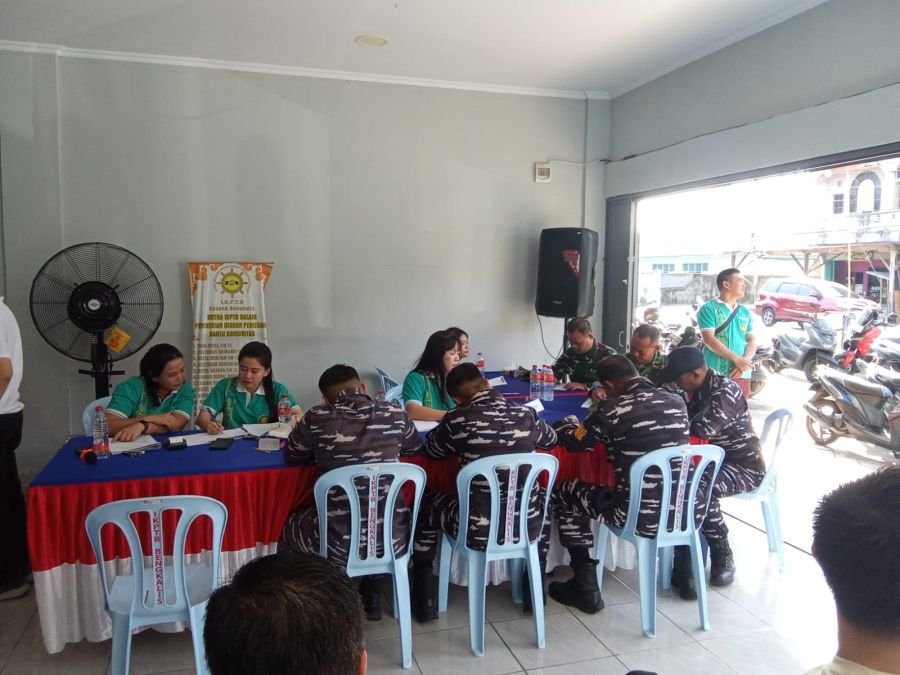 Babinsa Koramil 01/Bengkalis Ikuti Kegiatan Donor Darah dalam Rangka HUT ke-81 Kemerdekaan RI