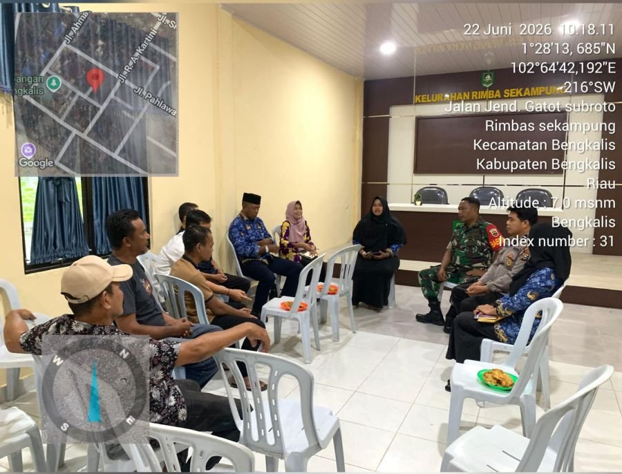 Babinsa Koramil 01/Bengkalis Melaksanakan Kegiatan Kampung Pancasila.