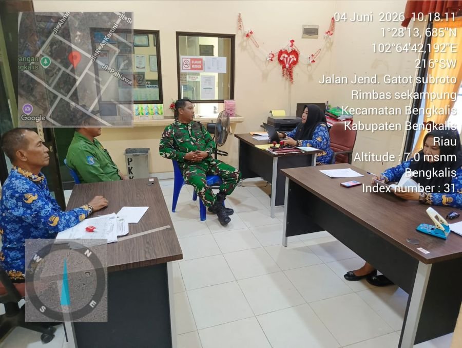 Babinsa Koramil 01/Bengkalis Melaksanakan Kegiatan Kampung Pancasila.