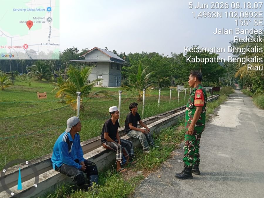 Babinsa Koramil 01/Bengkalis Melaksanakan Kegiatan Kampung Pancasila.