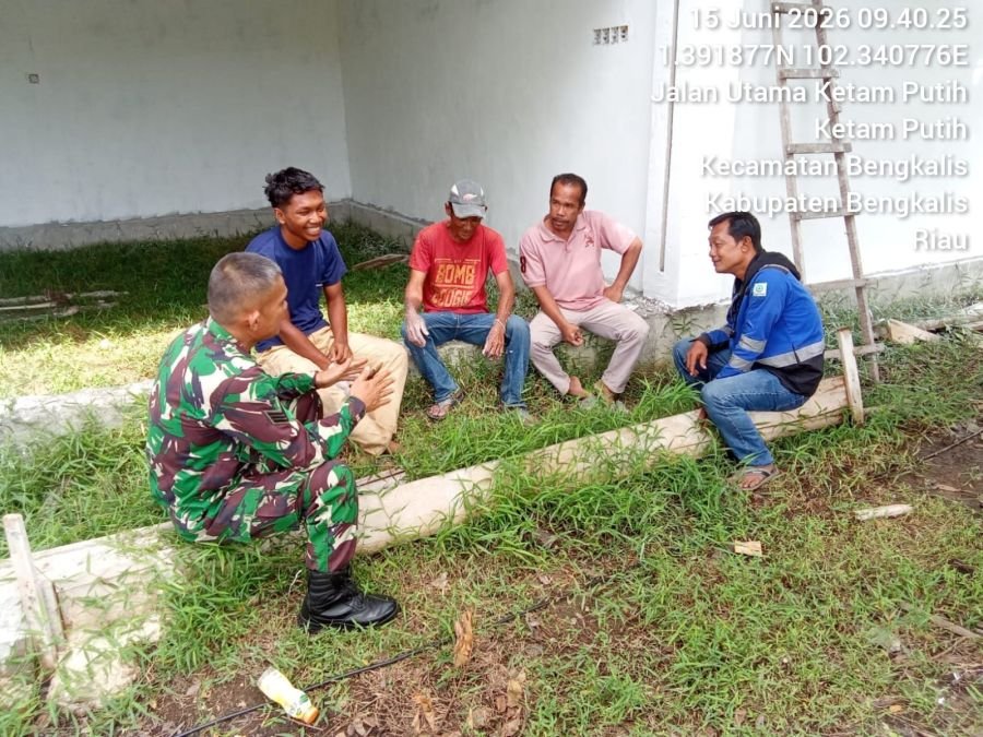Babinsa Koramil 01/Bengkalis Melaksanakan Kegiatan Kampung Pancasila.