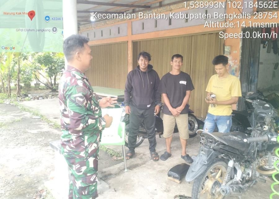 Babinsa Koramil 01/Bengkalis Melaksanakan Kegiatan Kampung Pancasila.