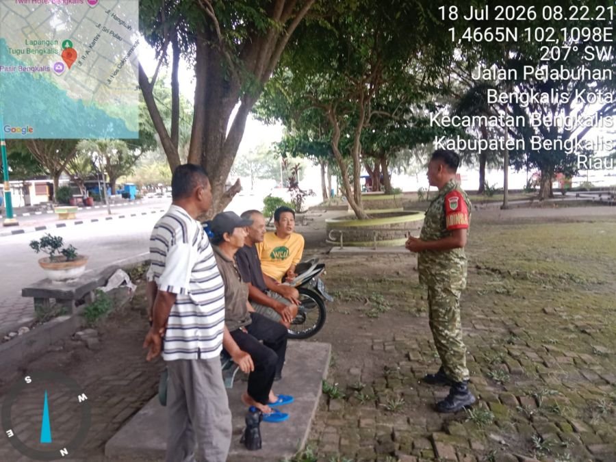 Babinsa Koramil 01/Bengkalis Melaksanakan Kegiatan Kampung Pancasila.