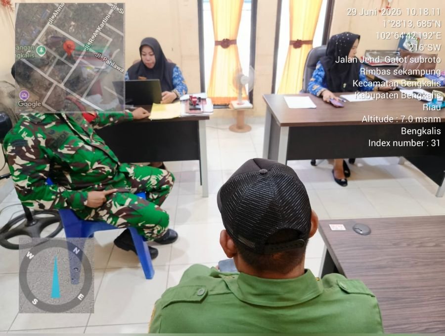 Babinsa Koramil 01/Bengkalis Melaksanakan Kegiatan Kampung Pancasila.