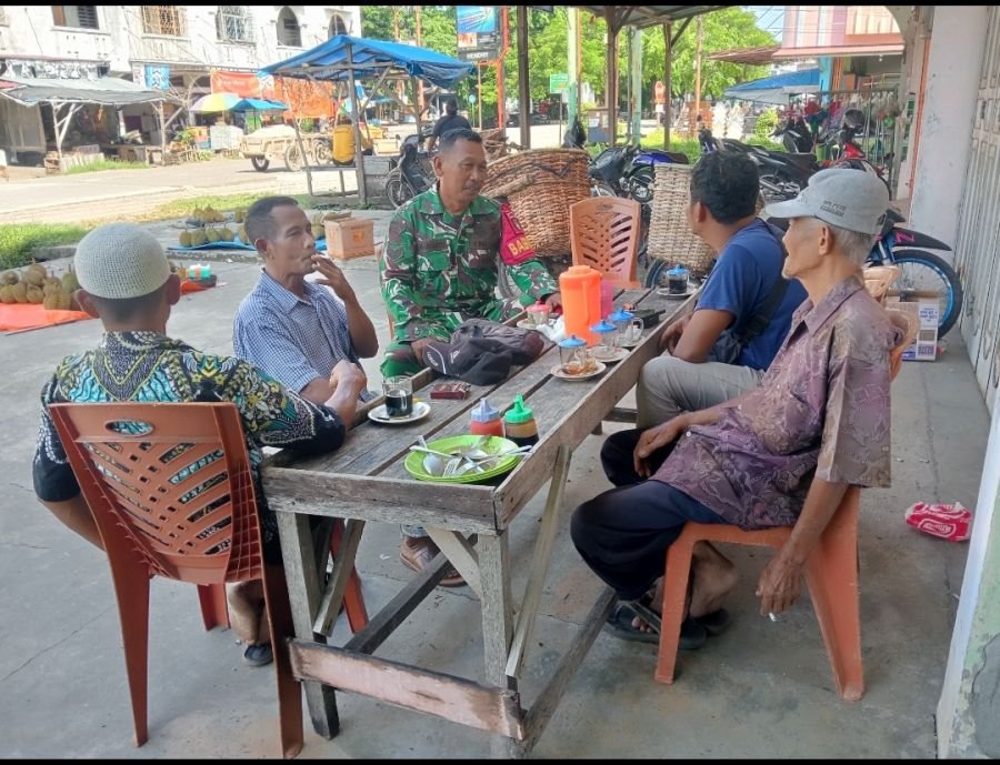 Babinsa Koramil 01/Bengkalis Tidak Bosan-Bosan nya Memberikan Sosialisasi Kampung Pancasila