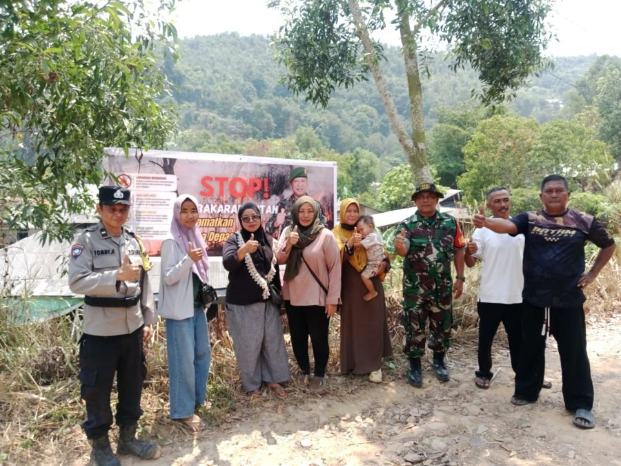 Babinsa Koramil 01/Lubuk Baja Sosialisasikan Pencegahan Karhutla kepada Masyarakat Kecamatan Sei Bed