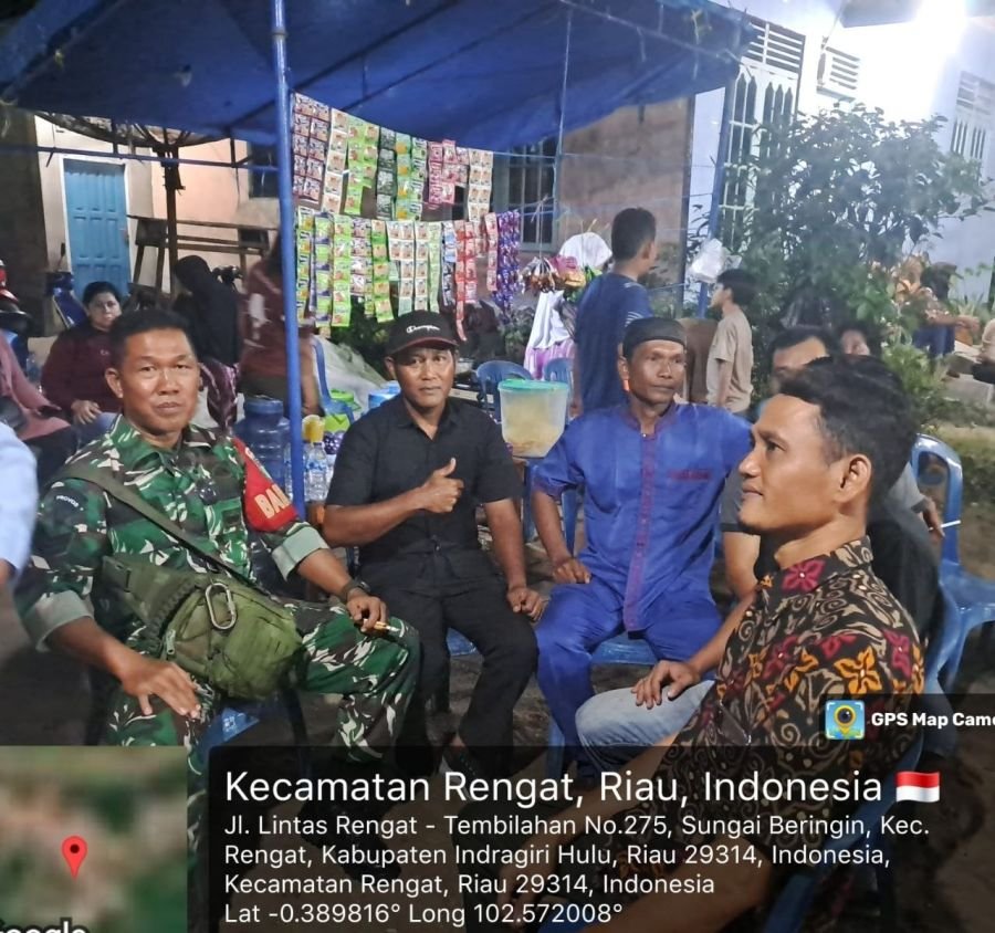 Babinsa Koramil 01/Rengat Aktif Pemantauan Di keramaian