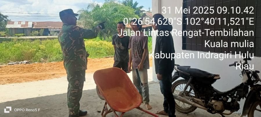 Babinsa Koramil 01/Rengat Jalin Hubungan Baik Dengan Komsos Warga Binaan