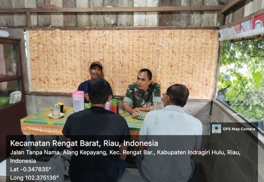Babinsa Koramil 01/Rengat Jalin Silaturahmi Bersama Warga Binaan