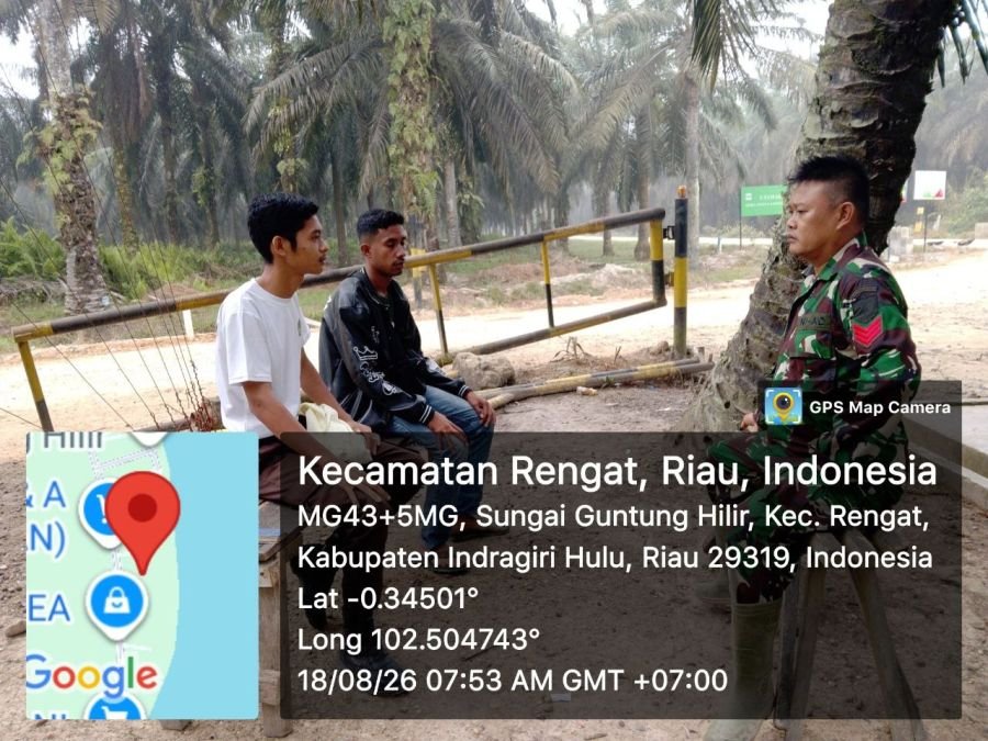 Babinsa Koramil 01/Rengat Komsos Dengan Warga Binaan