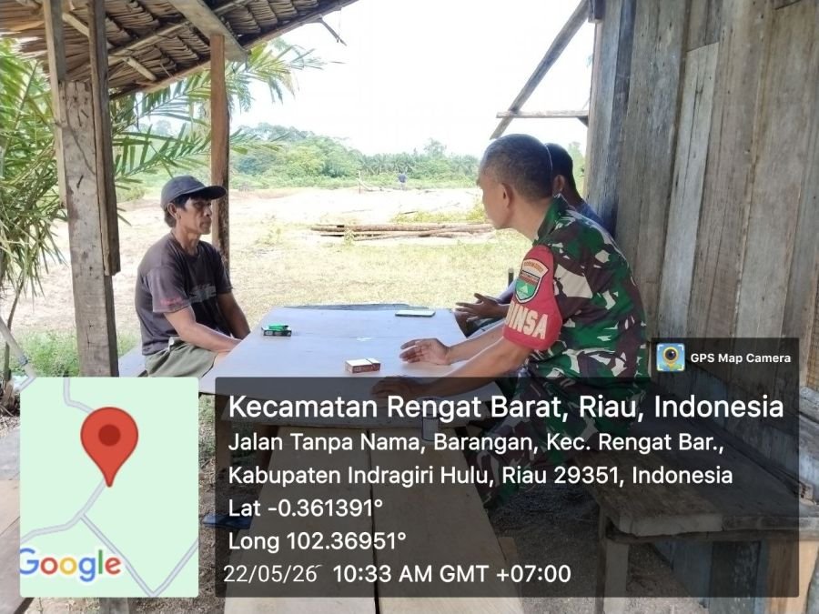 Babinsa Koramil 01/Rengat Komsos Dengan warga Binaan