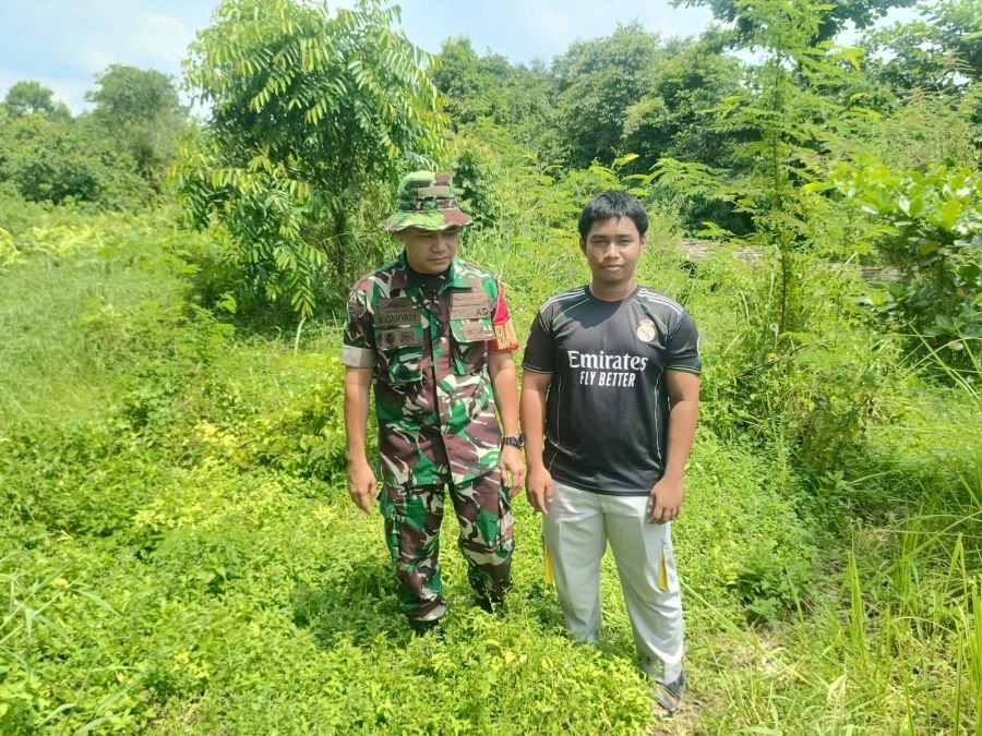 Babinsa Koramil 01/Rumbai Gencarkan Edukasi Karhutla, Ajak Warga Lembah Damai Jaga Lingkungan Bersam