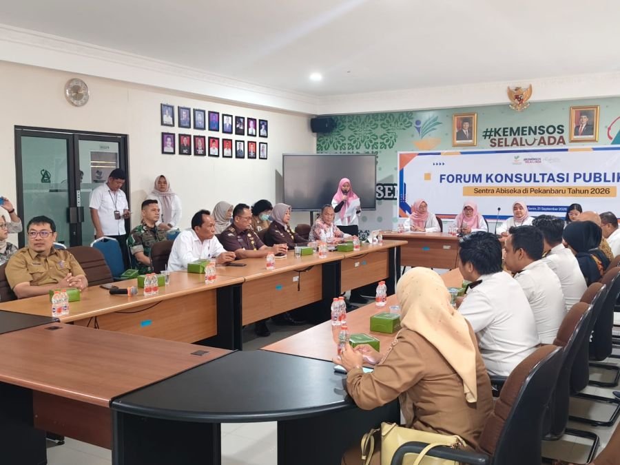 Babinsa Koramil 01/Rumbai Hadiri Forum Konsultasi Publik Sentra Abiseka Pekanbaru