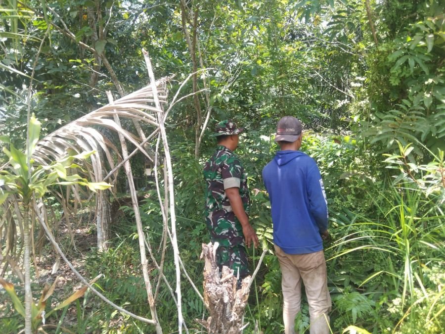 Babinsa Koramil 01/Rumbai Intensifkan Patroli Karhutla di Sri Meranti, Pastikan Wilayah Aman
