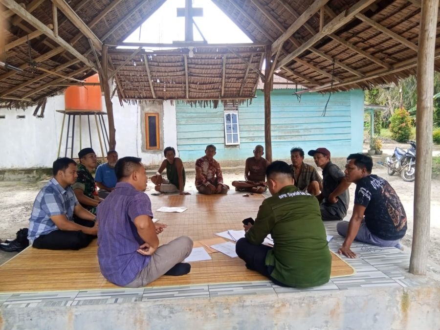 Babinsa Koramil 01/Siak Ajak Warga Kerinci Kiri Perkuat Gotong Royong dan Waspada Bahaya Narkoba