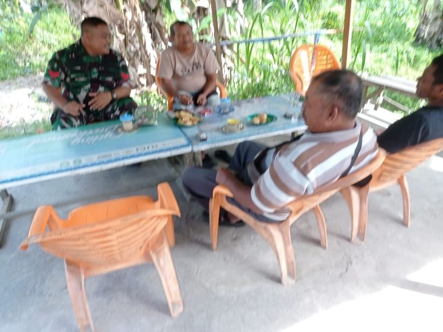 Babinsa Siak Turun, Warga Dayun Diajak Jaga Lingkungan