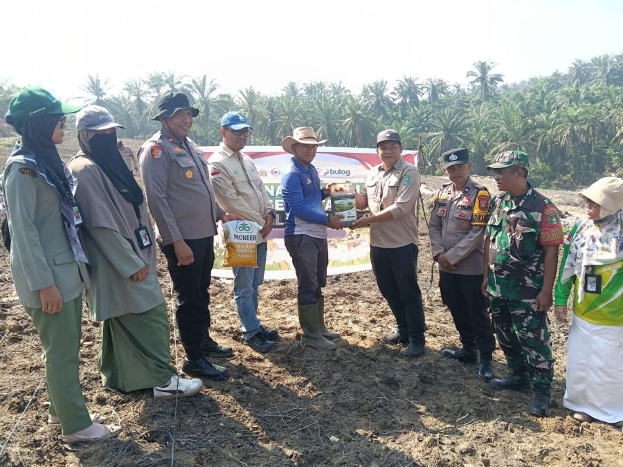 BABINSA KORAMIL 01/SIAK HADIRI KEGIATAN PENANAMAN JAGUNG KUARTAL II POLSEK LUBUK DALAM TAHUN 2026