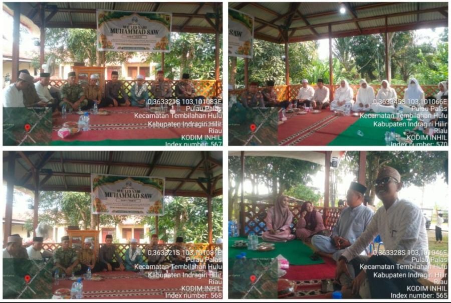 Babinsa Koramil 01/Tembilahan Serka Masri Hadiri Maulid Nabi di Polsek Tembilahan Hulu