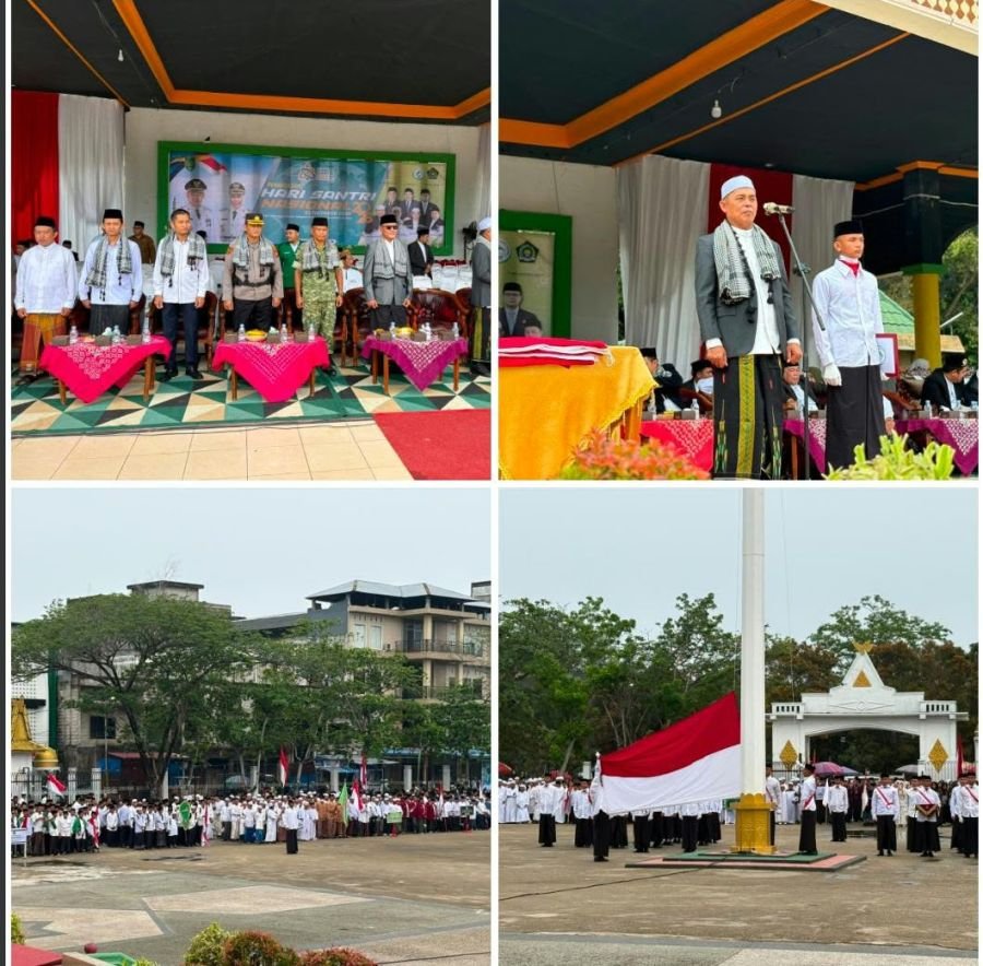 Babinsa Koramil 01/Tembilahan Serma Nuryadi Hadiri Upacara Hari Santri Nasional 2026