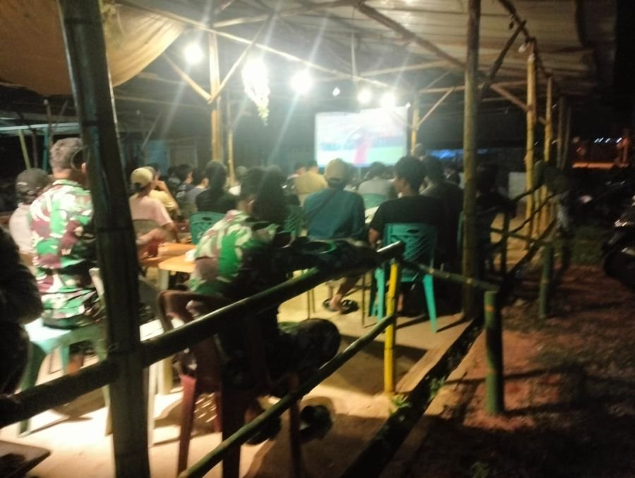 Babinsa Koramil 02/Bintim Nobar Final Piala Dunia Bersama Warga, Spanyol Juara Usai Kalahkan Argenti