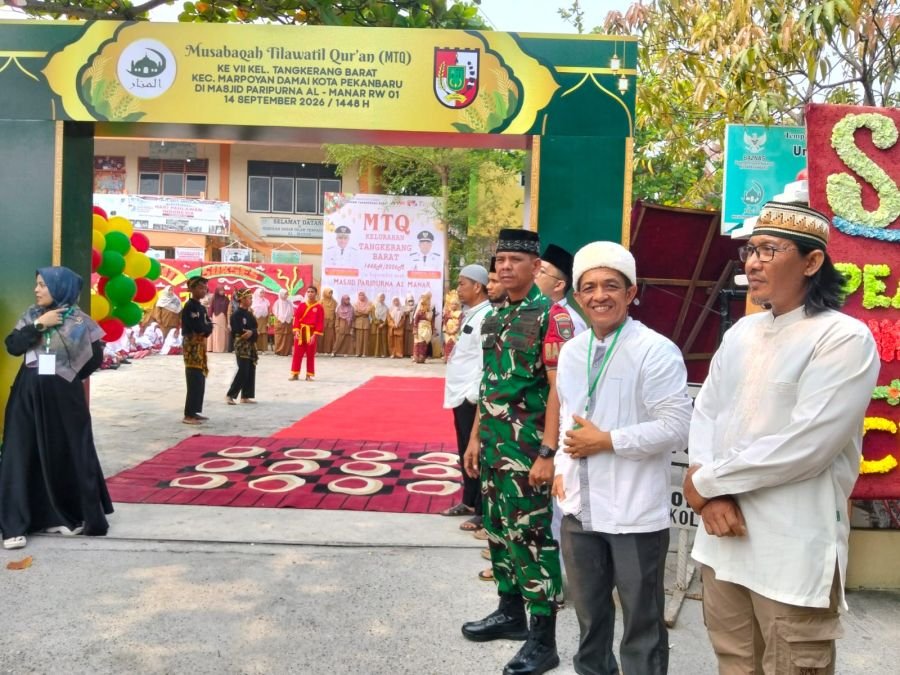 Babinsa Koramil 02/Kota Hadiri MTQ Tingkat Kelurahan Tangkerang Barat