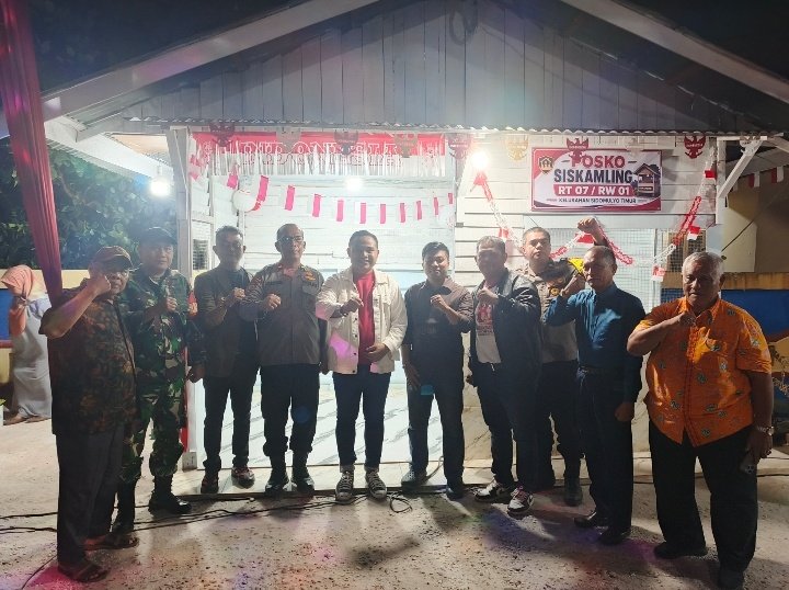 Babinsa Koramil 02/Kota Hadiri Peresmian Pos Ronda, Perkuat Sinergi Keamanan Lingkungan