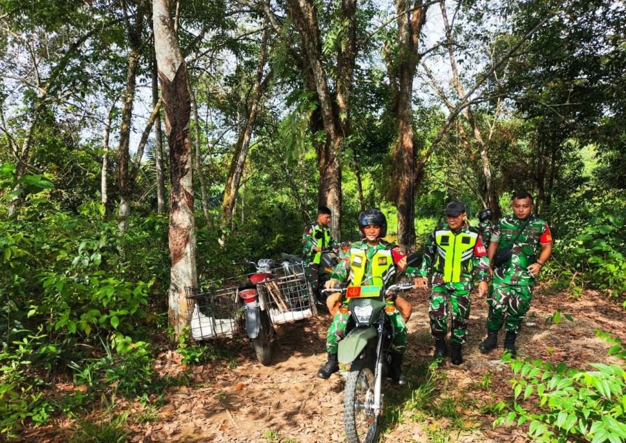 Babinsa Koramil 02/KT Bergerak Cepat Antisipasi Karhutla di Kuantan Tengah