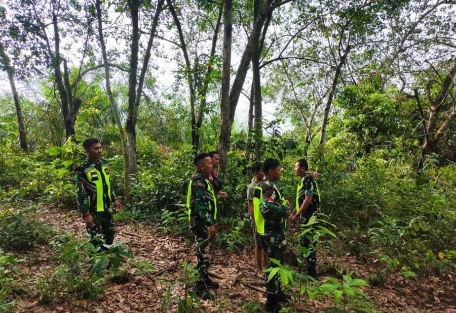 Babinsa Koramil 02/KT Perketat Patroli Karhutla di Koto Sentajo