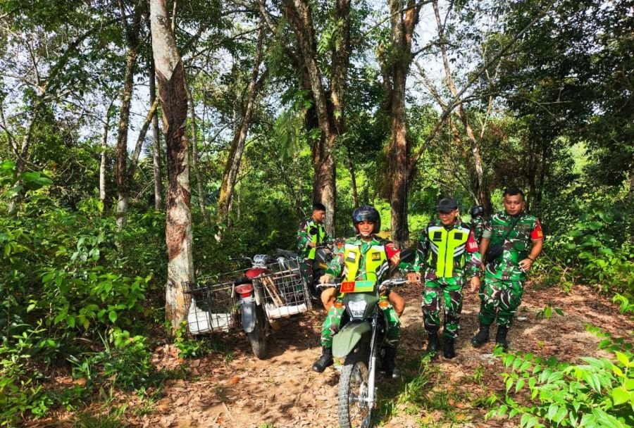 Babinsa Koramil 02/KT Perkuat Patroli Karhutla di Beringin Taluk
