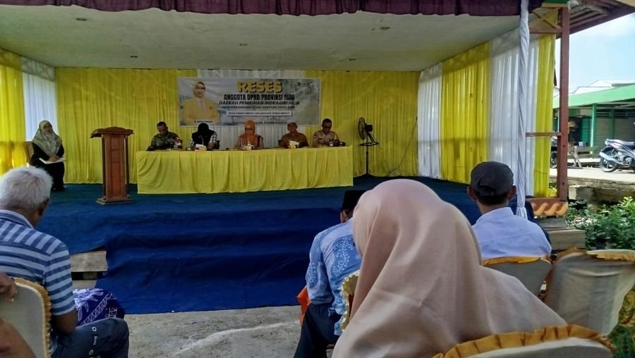 Babinsa Koramil 02/TM Menghadiri Kegiatan Reses DPRD Riau di Tanah Merah
