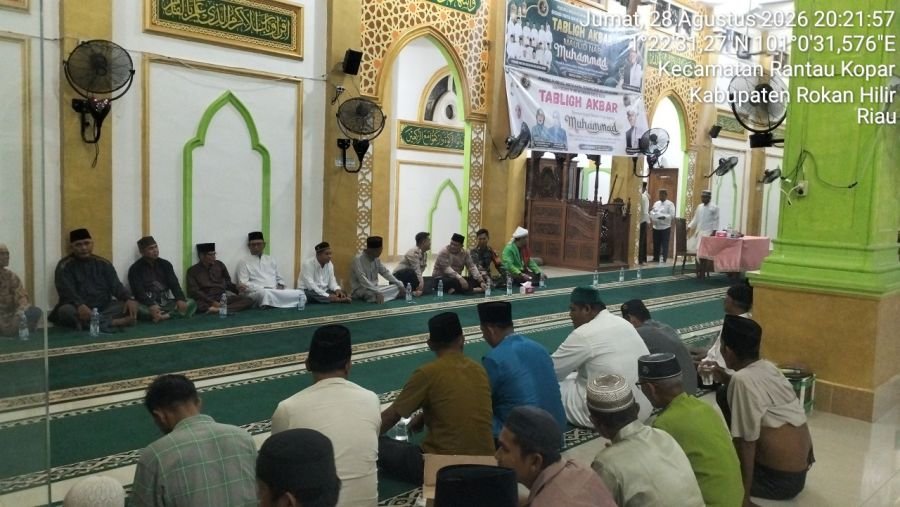 Babinsa Koramil 02 Tanah Putih Hadiri Maulid Nabi di Rantau Kopar