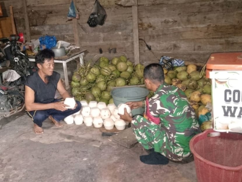 Babinsa Koramil 0321-01/Bangko Cek UMKM Dekla Pak Jenggot di Pedamaran