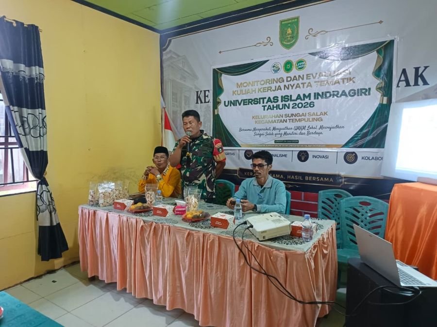 Babinsa Koramil 03/Tempuling Hadiri Evaluasi KKN Tematik UNISI 2026