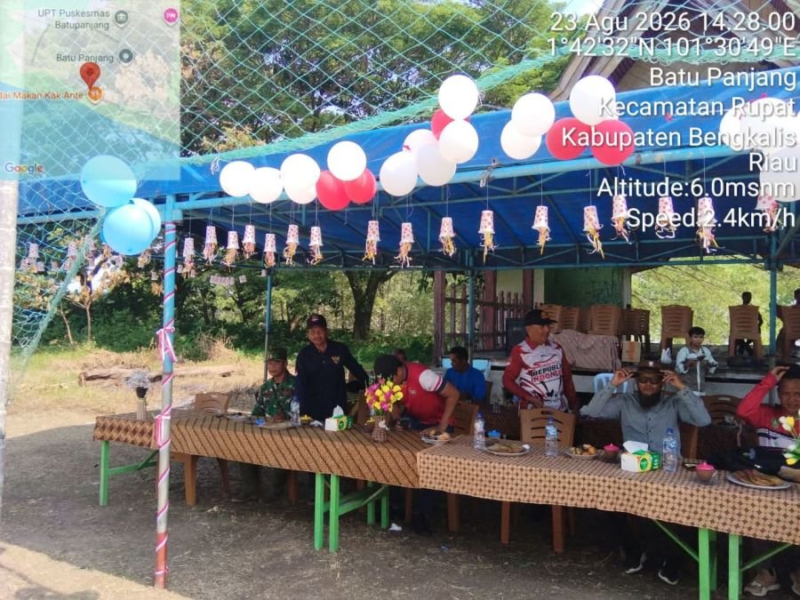 Babinsa koramil 04 /rupat pelda sihiol sinaga hadiri turnamen volly cup