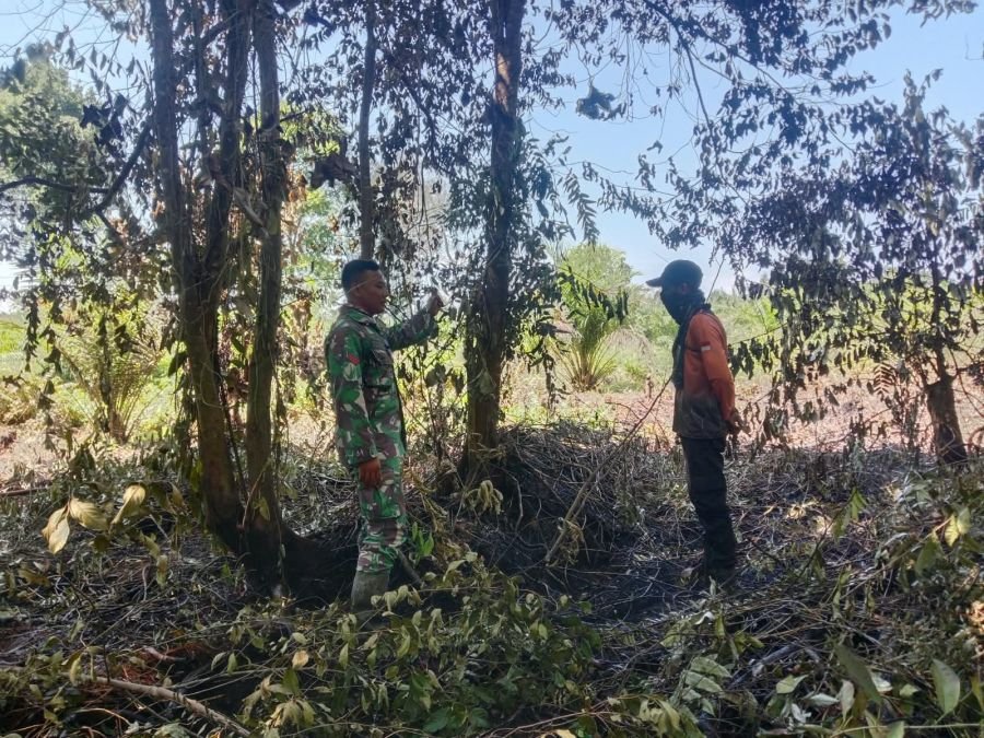 Babinsa Koramil 04 Rupat Perketat Patroli Karhutla di Terkul