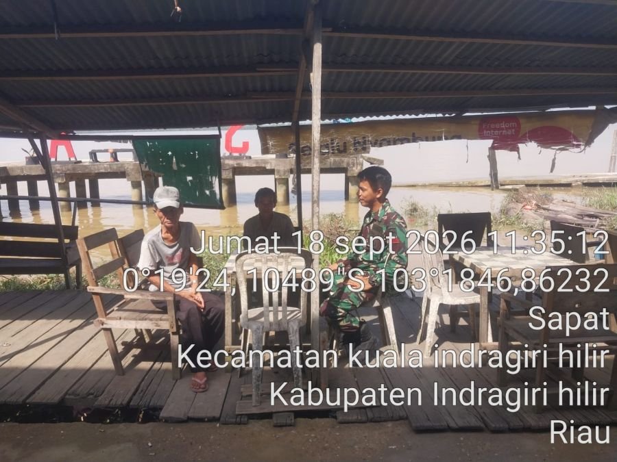 Babinsa Koramil 04/Kuindra Lakukan Pembinaan Teritorial Melalui Komsos dan Pengawasan SDM