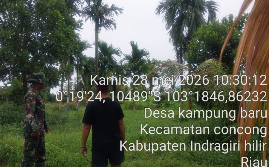 Babinsa Koramil 04/Kuindra Sisir Tapal Batas, Titik Api Nihil