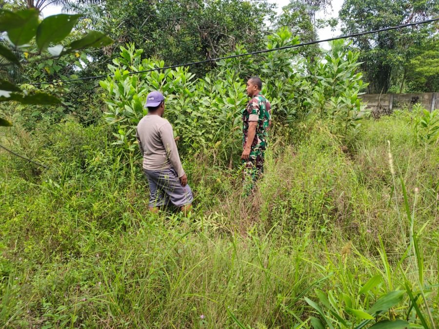 Babinsa Koramil 04/Lima Puluh Intensifkan Patroli Karhutla di Wilayah Rumbai Timur