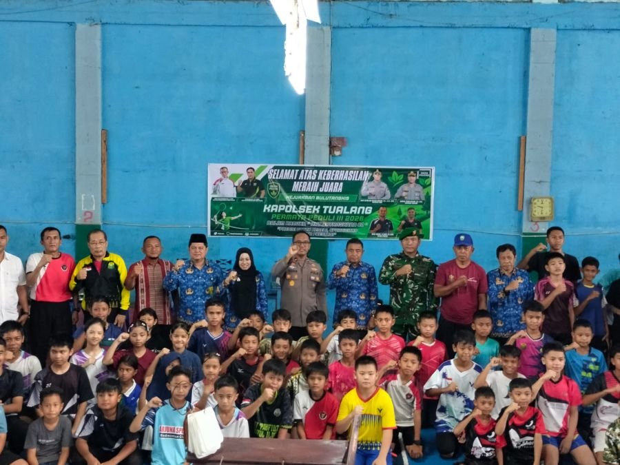 Babinsa Koramil 04/Perawang Hadiri Pembukaan Turnamen Bulu Tangkis HUT Bhayangkara ke-80