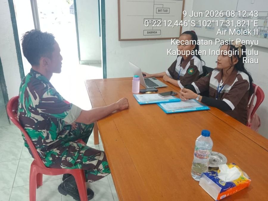 Babinsa Koramil 04/PP Berikan Pembinaan kepada Anak Magang di Desa Candirejo