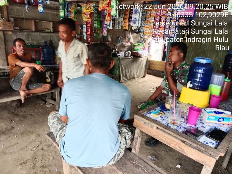 Babinsa Koramil 04/PP Gelar Komsos, Ajak Warga Jaga Kesehatan dan Rajin Berolahraga Hadapi Perubahan