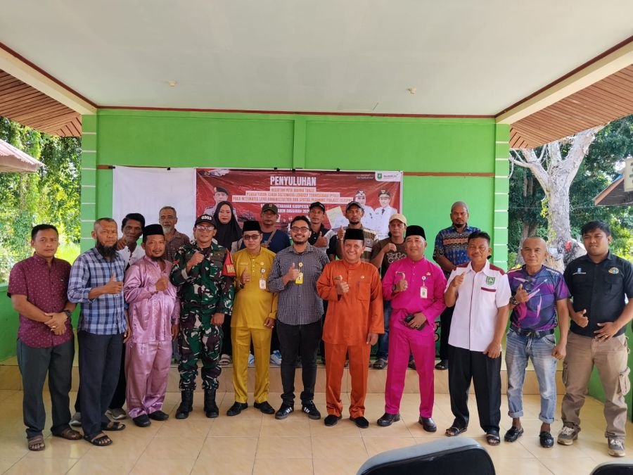 Babinsa koramil 04/rupat hadir dalam penyuluhan BPN